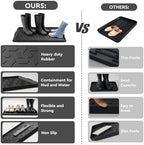 tchdio Durable Rubber Boot Tray and Shoe Mat - Image 6