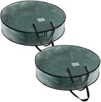 VENO 2 Pack Summer Wreath Storage Container, 30 Inch Clear Wreath Bag, by Veno