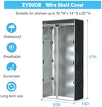 Waterproof Shelf Cover for Storage Shelving, Fits 30"W x 14"D x 62"H - Image 5