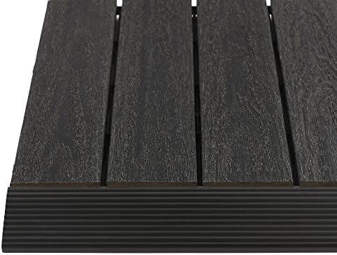 NewTechWood 1/6 ft. x 1 ft. Quick Deck Composite Deck Tile Straight Fascia in by NewTechWood