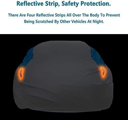 MORNYRAY Waterproof Car Cover All Weather Snowproof UV Protection Windproof - Image 4