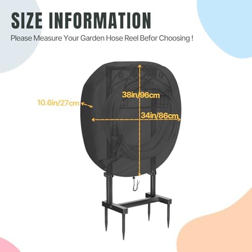 Water Hose Holder Freestanding Cover 34x10.6x38in - Image 2
