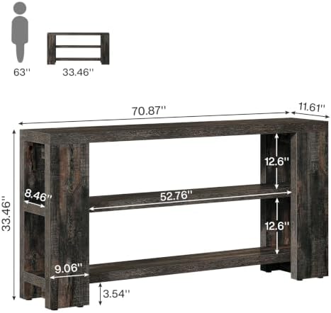 Tribesigns 70.9-Inch Extra Long Console Table - Image 2