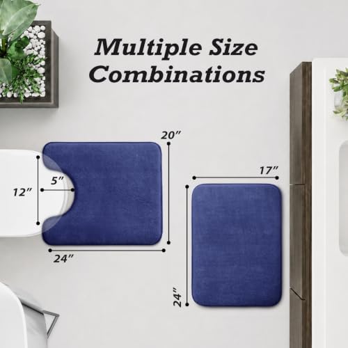 HUXMEYSON Bathroom Rugs Sets 2 Piece, Non-Slip & Quick Dry Bath Mat Set - Image 2