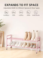 Bumusty 2 Tier Expandable Shoe Rack - Image 3
