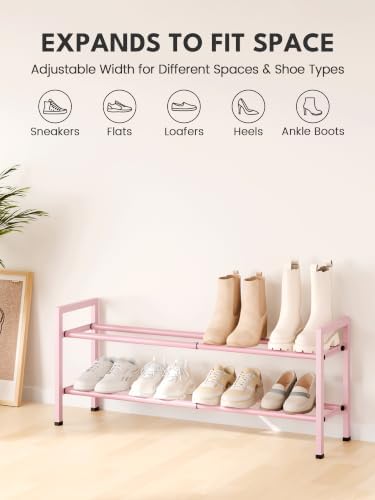 Bumusty 2 Tier Expandable Shoe Rack - Image 3
