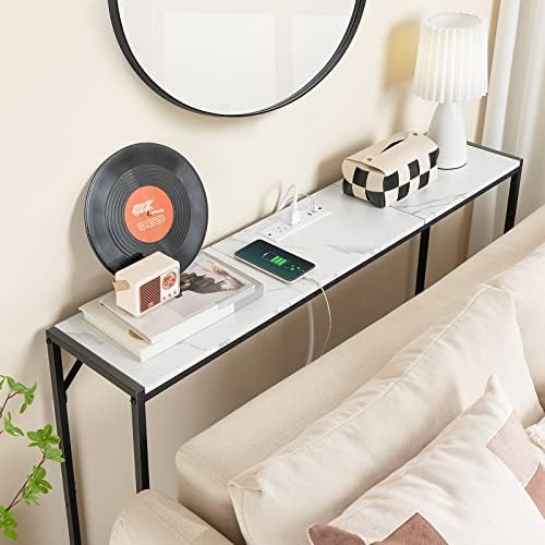MAHANCRIS Console Table, Narrow Sofa Table Behind Couch, 43.7” Entrance Table - Image 4