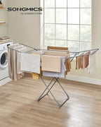 SONGMICS Clothes Drying Rack, Heavy Duty, 4 Gullwings - Image 2