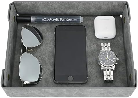 CASIRENA Faux Leather Valet Tray Organizer by CASIRENA