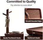 Solid Black Walnut Wooden Key Tray, Key Bowl - Image 6