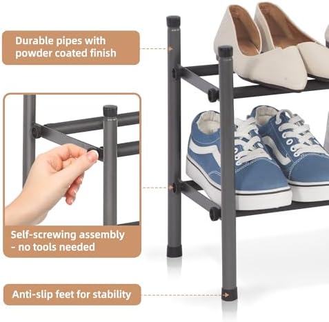 STORAGE MANIAC Expandable Shoe Rack - Image 5