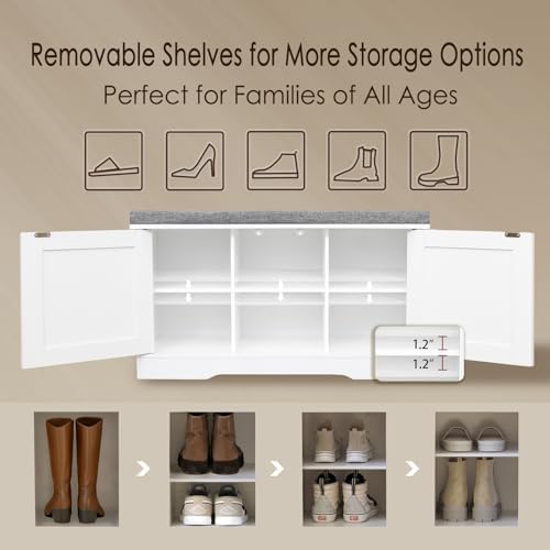 DINZI LVJ Shoe Storage Bench - Image 4