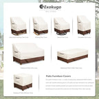 Rocking Chair Cover 2 Pack 600D Heavy Duty Waterproof - Image 4
