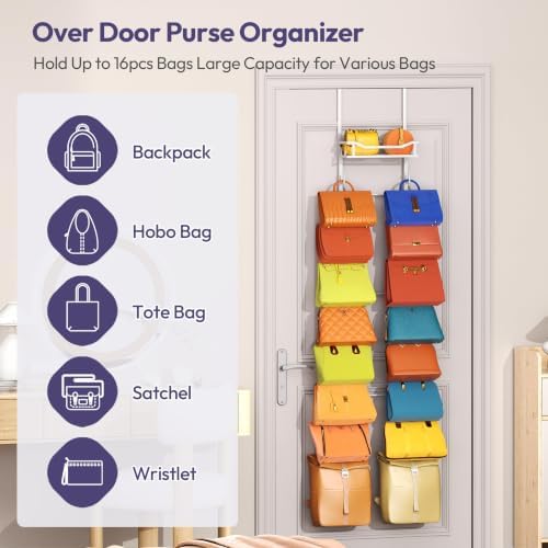 SWTYMIKI Over The Door Purse Organizer - Image 4