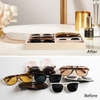 Frebeauty 8-Slot Sunglass Organizer Tray, Sunglass Holder - Image 6