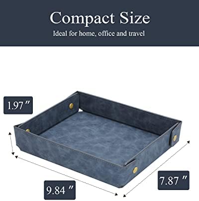 CASIRENA Faux Leather Valet Tray Organizer - Image 4