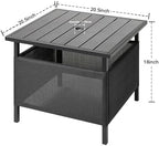 LZRS Adirondack Square Outdoor Side Table - Image 3