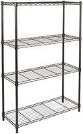 Amazon Basics 4-Shelf Adjustable Heavy Duty Steel Wire Rack Storage Shelving by AmazonBasics
