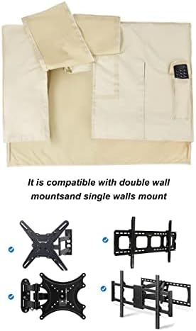 iBirdie Outdoor TV Cover 52 to 55 inch Weatherproof and Waterproof - Image 4