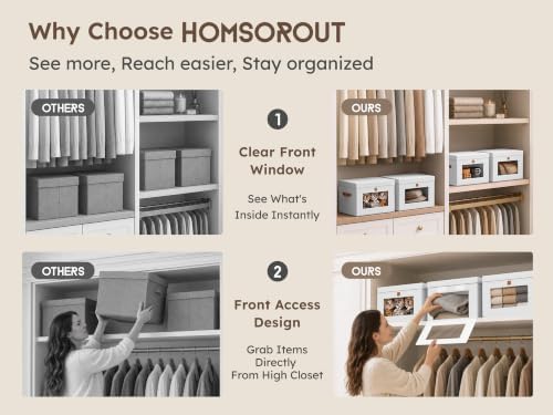 Homsorout Small Closet Storage Bins - Image 3