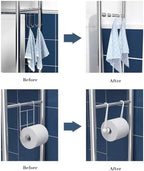 3-Tier over the Toilet Storage, Stainless Steel Bathroom Shelve, Over Toilet - Image 6