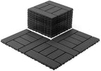 Plastic Interlocking Deck Tiles, 44 Pack Waterproof Patio Flooring by Unknown