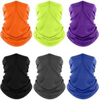 Fuinloth Neck Gaiter, 6 Pack Cooling UV Protection Bandana Face Mask Gator by fuinloth