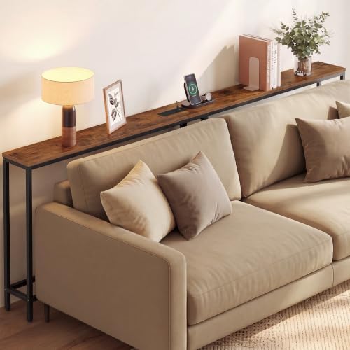 VASAGLE 78.8" Console Table, Narrow Behind Couch Table by VASAGLEbySONGMICSHOME