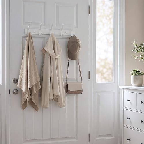 WEBI Coat Rack Wall Mounted, Coat Hooks Wall Mount, Wall Coat Hanger, 5 Hooks - Image 5