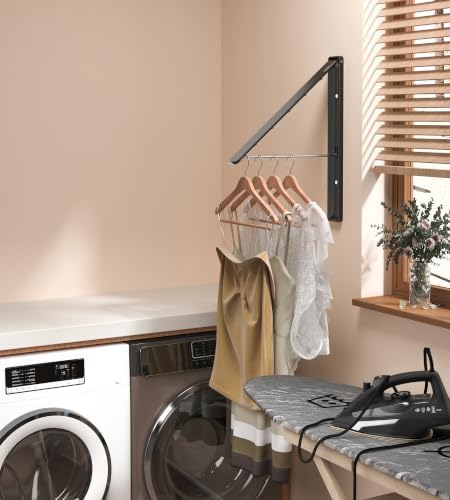 Dr.DJ Clothes Drying Rack Wall Mounted, Retractable & Foldable Clothes Hanger - Image 5