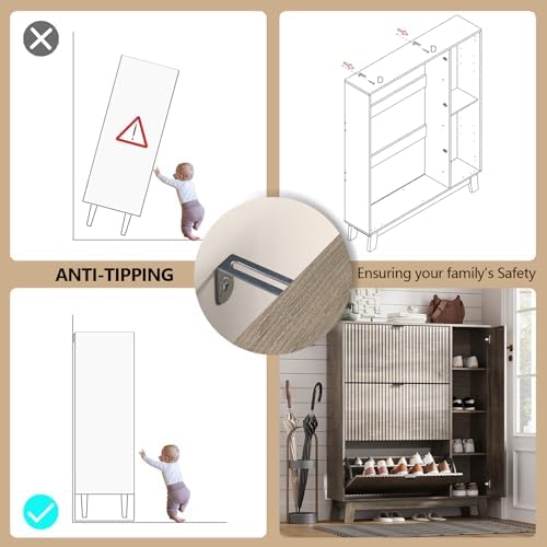 Shoe Cabinet Storage for Entryway - Image 6