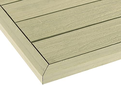 NewTechWood 1/12 ft. x 1 ft. Quick Deck Composite Deck Tile Outside Corner Trim by NewTechWood