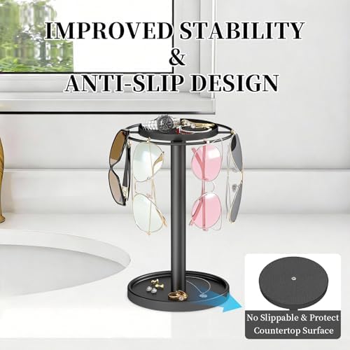 LSK 360° Rotating Sunglasses Organizer, Glasses Holder - Image 5