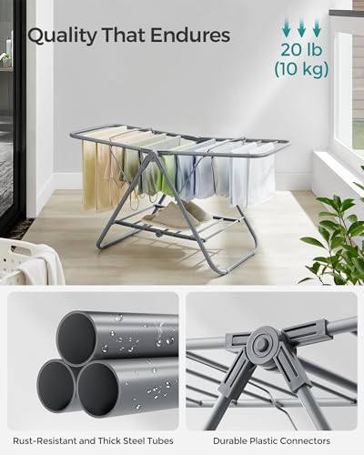 SONGMICS Clothes Drying Rack, Free-Standing Indoor Airer - Image 7