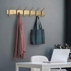 Brushed Gold Wall Mounted Coat Rack – 17 Inch Stainless Steel Rail - Image 5