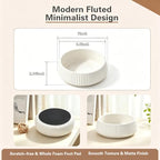 Concrete Key Bowl for Entryway Table, Ivory White - Image 3