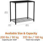 Amazon Basics 2-Shelf Stackable Storage, 13.3" D x 23.2" W x 22.2" H - Image 5