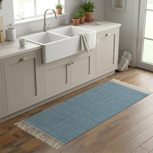 Kitchen Rug Runner 2'x 5', Modern Aesthetics Luxury Reversible Low-Pile Soft - Image 2