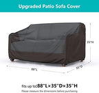 3-Seater Waterproof Outdoor Couch Cover 88"L×33"D×32"H - Image 2