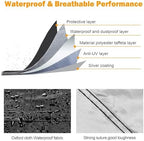 NEVERLAND Sedan Car Cover Waterproof All Weather 196''L x 72''W x 59''H - Image 5