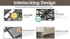 PrimeZone 81 PCS Solid Acacia Wood Interlocking Patio Deck Tiles Outdoor - Image 4
