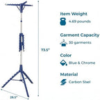Honey-Can-Do 2-Tier Tripod Clothes Drying Rack, Chrome Steel - Image 6
