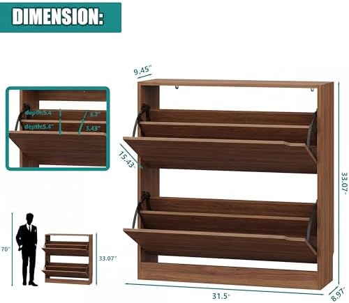 Xixini Shoe Storage Cabinet for Entryway - Image 2