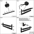 AMBIRD Wall Hooks with Shelf Entryway Hanging Wood Coat Hooks with Shelf - Image 5