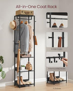 VASAGLE Freestanding Coat Rack, Hall Tree - Image 3