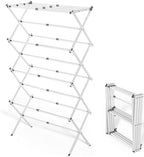 4-Tier Foldable Clothes Drying Rack 15" D x 29" W x 52" H by Bobikuke