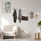 IBosins 2 Pack White Coat Rack Wall Mount - Image 7