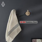 JQK Bathroom Towel Hook Champagne Bronze, Coat Robe Clothes Hook - Image 5