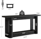 Tribesigns 63" Modern Console Table, Narrow Long Sofa Table Behind Couch - Image 2