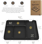 Pocket Deck Valet Tray for Men. Everyday Carry EDC Caddy Bamboo Organizer. - Image 6